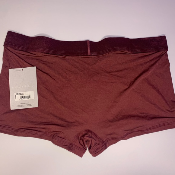 Calvin Klein Modern Shift Microfiber Boxer Brief Size L Maroon - Picture 3 of 3